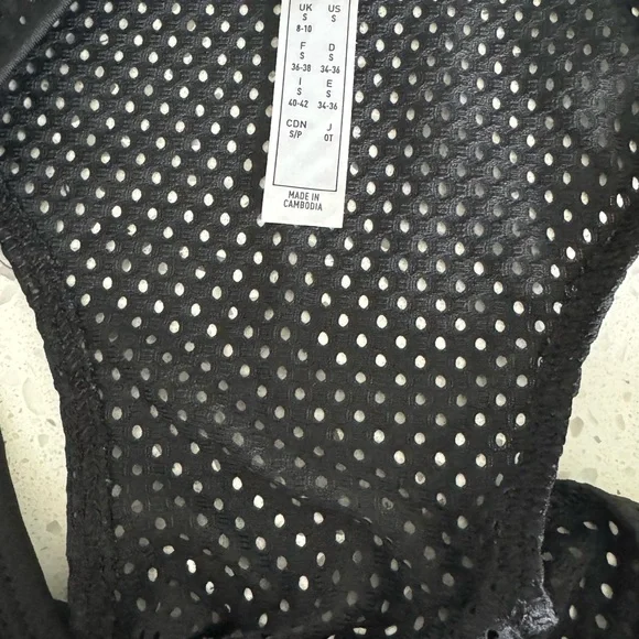 Black Tank Top by Adidas - zebra print back vent - Picture 3 of 5